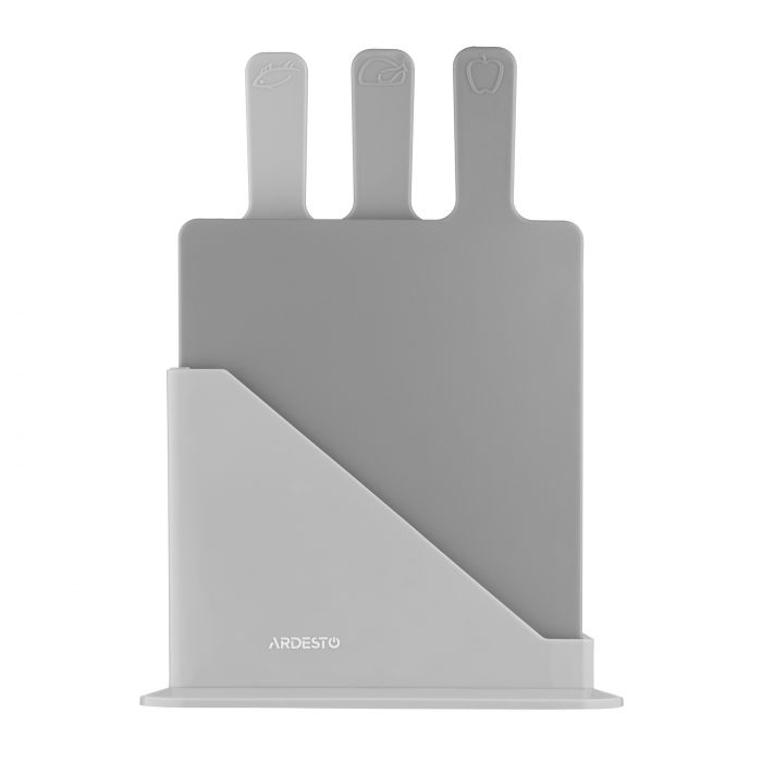 Набір дошок кухонних на підставці ARDESTO Fresh, 3шт, 24.1х33х7.9см, пластик