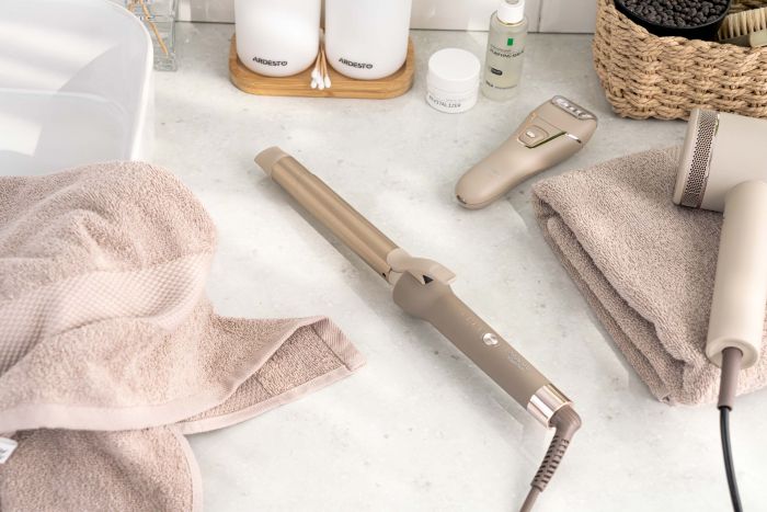 Плойка ARDESTO Pearl Cream HC-Y700PERL, 48Вт, >200С, дисплей, кераміка, бежевий