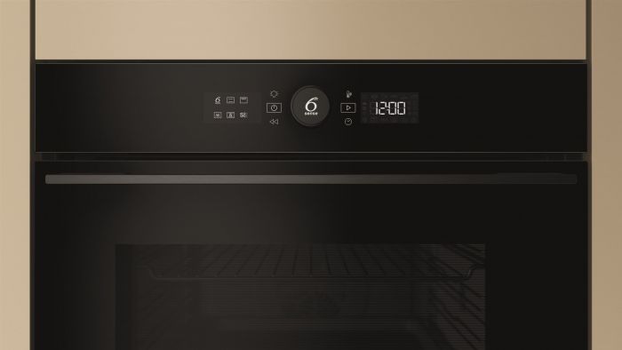 Духова шафа Whirlpool електрична, 73л, A+, дисплей, конвекція, телескопічні напрямні, чорний