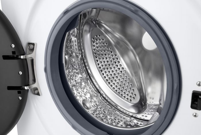 Пральна машина LG фронтальна, 7кг, 1200, A, 44см, дисплей, пара, інвертор, білий