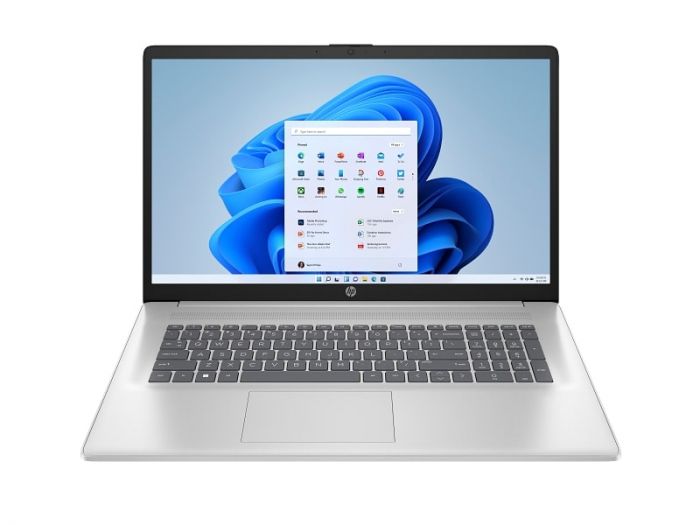 Ноутбук HP 17-cn4049ua 17.3" FHD IPS AG, Intel 3-100U, 16GB, F512GB, UMA, Win11, сріблястий