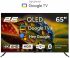 Телевізор 65" 2E QLED 4K 60Hz Smart Google TV Black