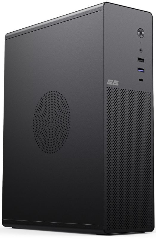 Корпус 2E Credo Slim V90B-400 з БЖ 2E TFX400, 1xUSB3.0, 1х USB 2.0, 1xUSB Type-C, 2x90мм, VGA 220мм, mATX, чорний