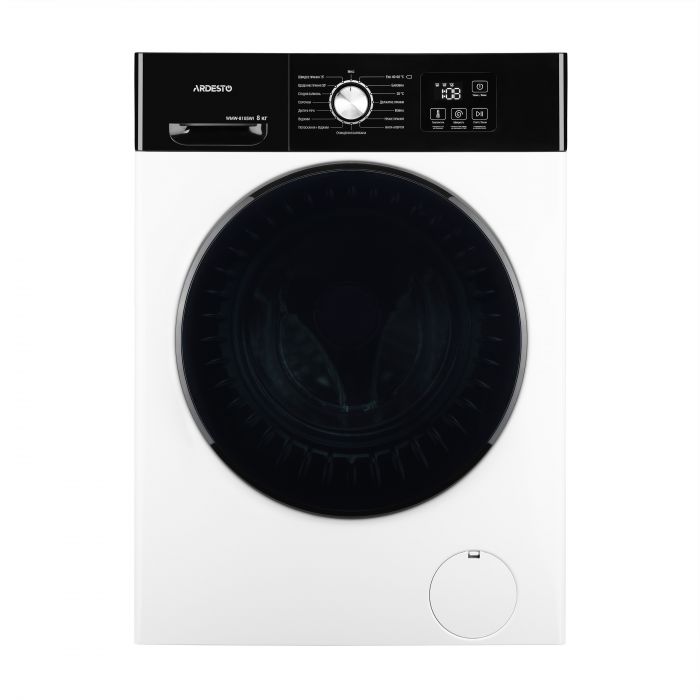Пральна машина ARDESTO фронтальна Black Mars, 8кг, 1200, А, 55.5см, дисплей, інвертор, білий