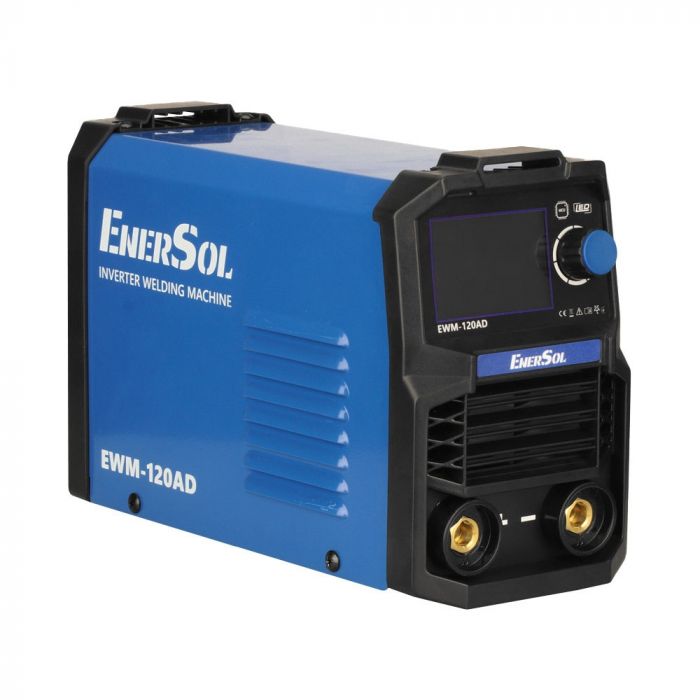 Зварювальний апарат інверторний EnerSol EWM-120AD 20-120А 5.1кВт 160-260В 2.8кг