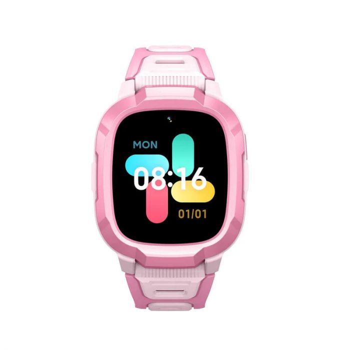 Дитячий годинник-телефон Mibro P6, 1.4", 240x280, GPS, 2MP, 900мА·год, 2АТM, рожевий