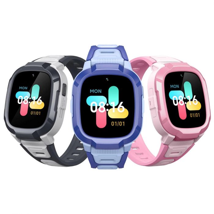 Дитячий годинник-телефон Mibro P6, 1.4", 240x280, GPS, 2MP, 900мА·год, 2АТM, рожевий