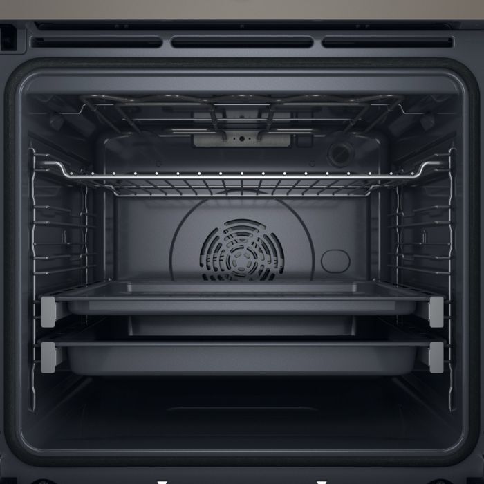 Духова шафа Whirlpool електрична, 73л, A+, дисплей, конвекція, піроліз, телескопічні напрямні, бежевий