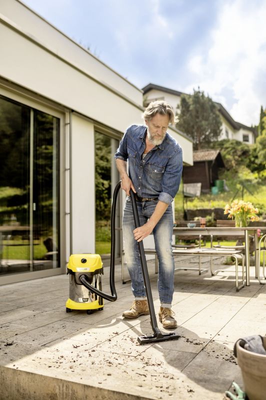 Пилосос професійний акумуляторний Karcher WD 3-18 S V-17/20 18В 110мБар контейнер 17л без АКБ та ЗП