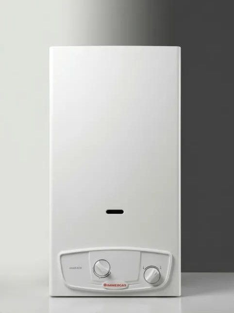 Газова колонка Immergas JULIUS ECO 11 11л/хв 19.3 кВт Low NOx розпалювання від батарейок білий