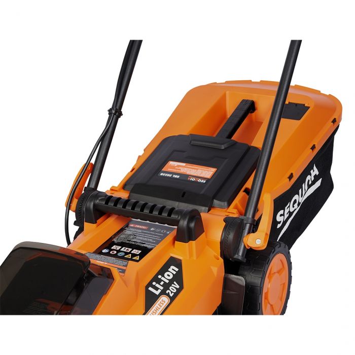 Газонокосарка акумуляторна SEQUOIA SBL2033B 20В 33см 30л 25-75мм ЗП 10.6кг без АКБ та ЗП
