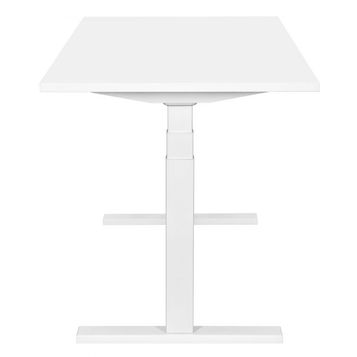 Стіл комп’ютерний 2E CE150W, висота 62-128см, електропривод, стільниця 150x75см (білий), металева база (біла)