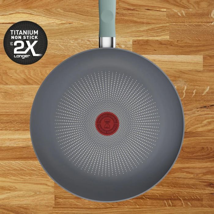 Сковорода Tefal Halo EUCALYPTUS, 20см, алюміній, бакеліт, сірий