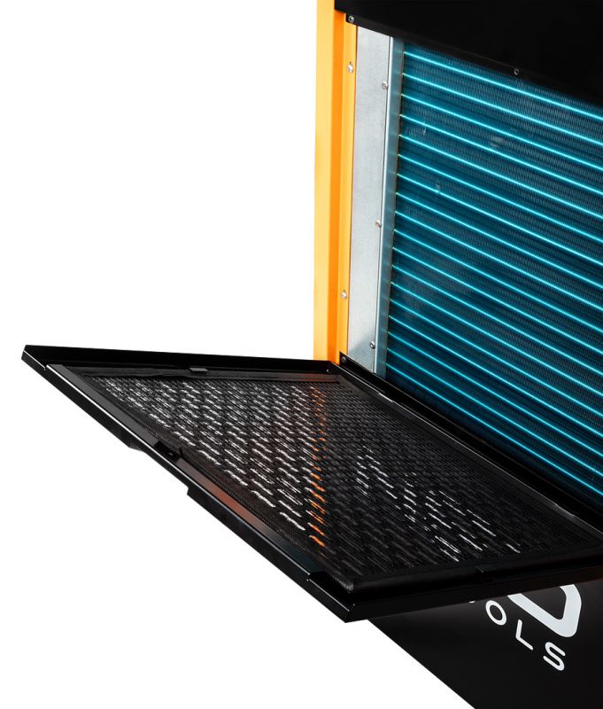 Осушувач повітря промисловий Neo Tools 90л/добу 310м кв 500м куб/год 1000Вт LCD дисплей ел.керування таймер IP22