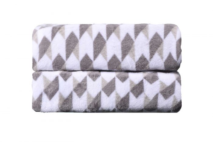 Плед Ardesto Flannel, 160х200см, 100% поліестер, геометрія