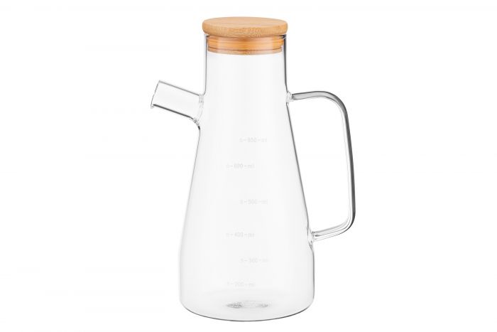 Пляшка для олії та оцту ARDESTO Midori, 650мл, боросилікатне скло, прозорий