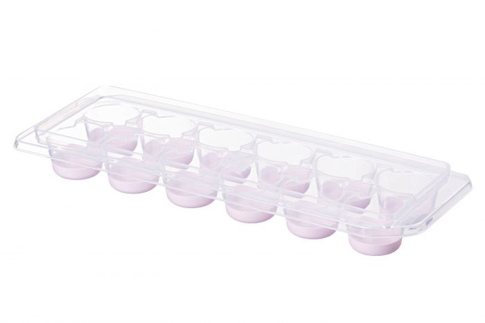 Форма для льоду з кришкою Ardesto Fresh Cylinder, 27х9.5х3.8см, силікон, пластик, ліловий