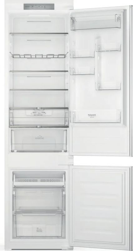 Холодильник Hotpoint вбудований з нижн. мороз., 193,5x54х54, холод.відд.-212л, мороз.відд.-68л, 2дв., А+, NF, інв., зона нульова, білий