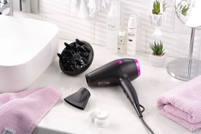 Фен ARDESTO Violet PRO HD-Y221PRO ,1750-2100Вт, 2 швидкості, 3 темп.режими, дифузор, чорний