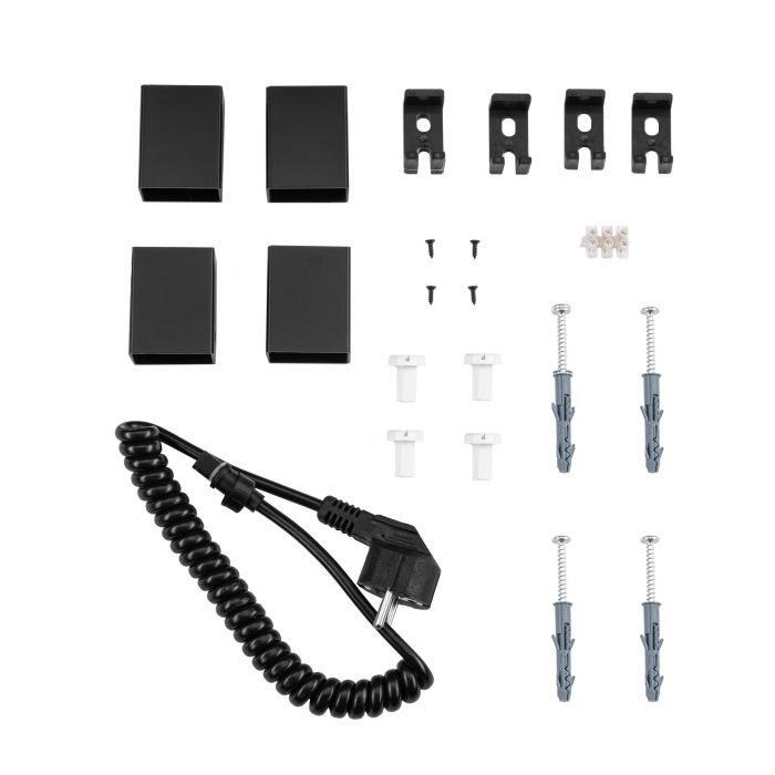 Рушникосушка ARDESTO електрична  Square-TR K, 770x430х80мм, таймер-регулятор, сталь, чорний матовий