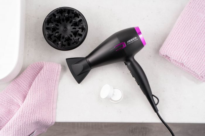 Фен ARDESTO Violet PRO HD-Y221PRO ,1750-2100Вт, 2 швидкості, 3 темп.режими, дифузор, чорний