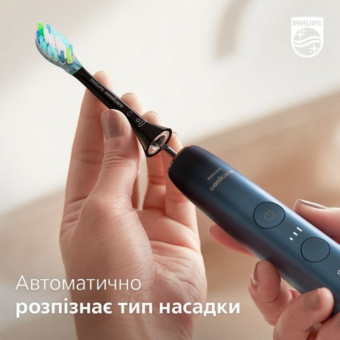 Щітка зубна електр. Philips, Sonicare DiamondClean 9000 Series, 62т. колив/хв, насадок-1, футляр, Bluetooth, чорний