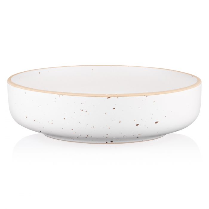 Тарілка супова Ardesto Midori, 680мл, 18.5см, кераміка, білий