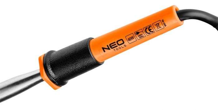 Паяльник електричний Neo Tools 40Вт 450°C нікельована мідь