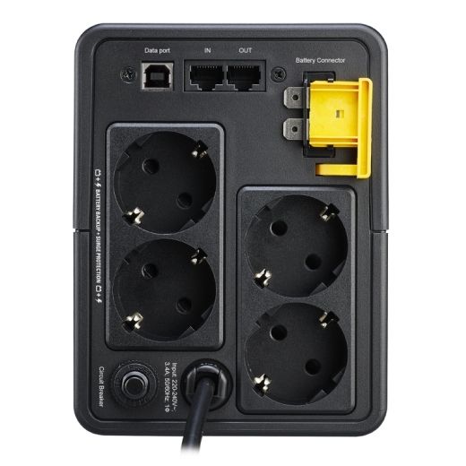 Джерело безперебійного живлення APC Back-UPS 750VA/410W, USB, 4xSchuko