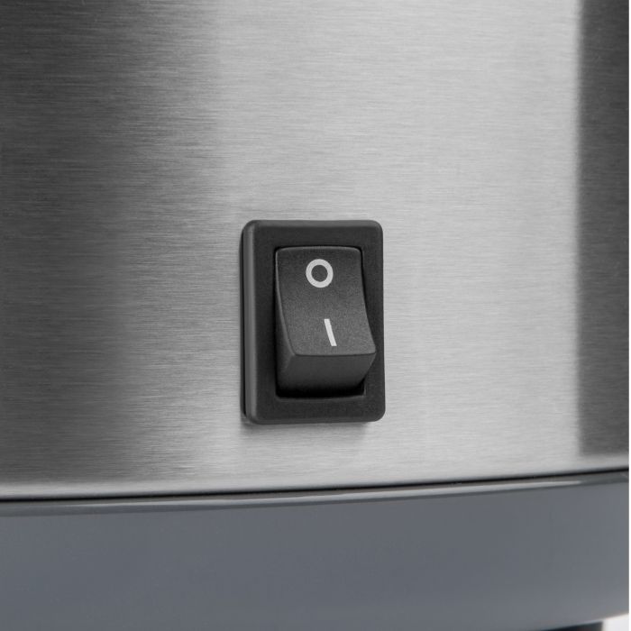 Рисоварка Sencor, 500Вт, чаша-1,5л, електр. керування , знімна кришка, нерж. сталь, сірий