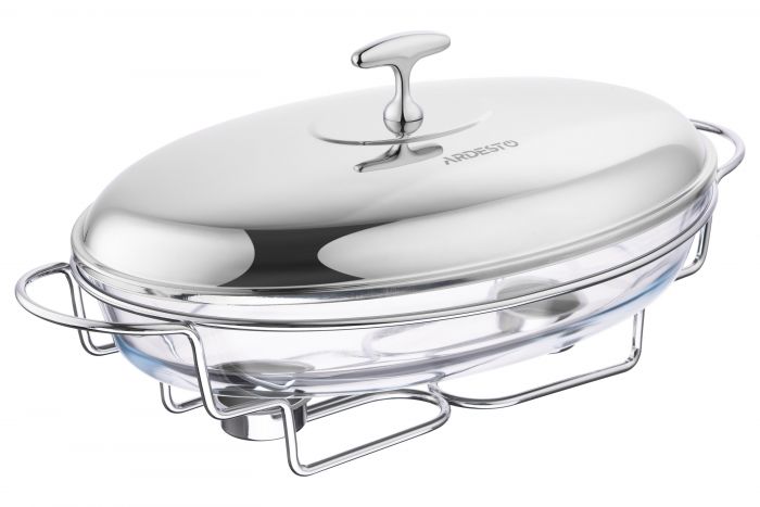 Марміт ARDESTO Black Mars, 3000л, скло, нержавіюча сталь, овальна, прозорий