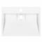 Раковина, умивальник ARDESTO Anna, штучний камінь, прямокут., з отвором для змішувача, без переливу, 500х380х110мм, накладний, білий