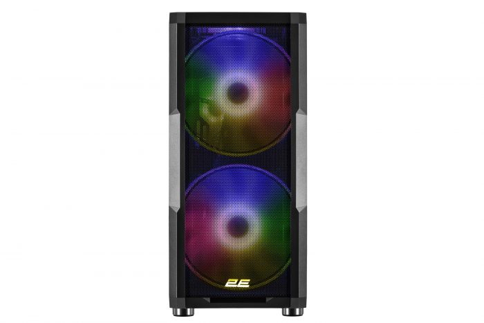 Корпус 2E GAMING Contego Neo GW05 без БЖ 2xUSB3.0, 1xUSBType-C, 2x200мм, ARGB, 3x120мм ARGB, VGA 380мм, LCS ready, контролер з пультом, TG Side Panel, EATX, чорний