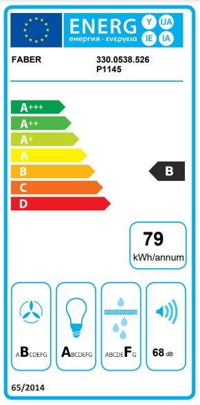 Витяжка Faber похила, 80см, 1219м.куб/год, Steelmax Ev8 Led Bk A80, чорний/нерж