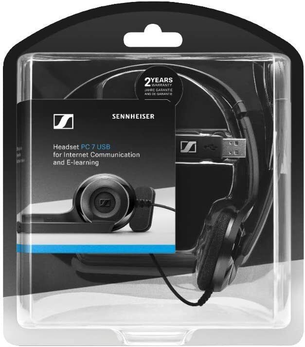 Гарнітура комп'ютерна моно On-Ear EPOS PC 7 Chat, USB, односпрямований, 2м, Чорний