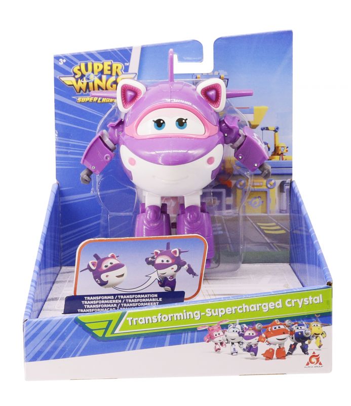 Ігрова фігурка-трансформер Super Wings Transforming-Supercharged Крістал (Crystal)