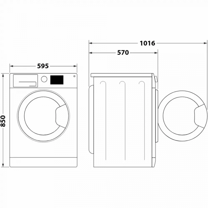 Прально-сушильна машина Whirlpool фронтальна, 8(6)кг, 1400, A, 60см, дисплей, пара, інвертор, білий