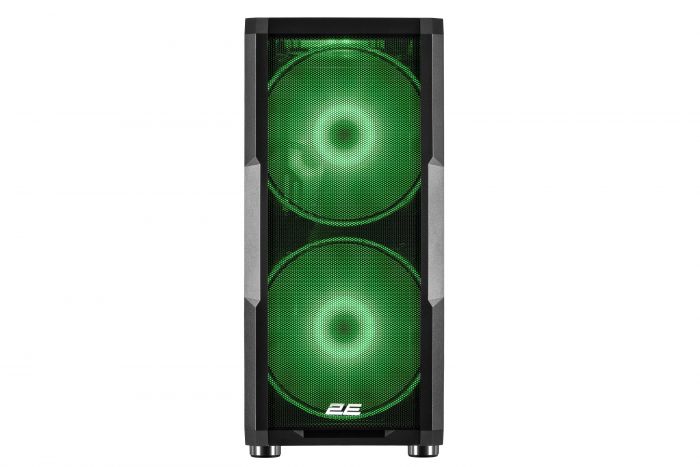 Корпус 2E GAMING Contego Neo GW05 без БЖ 2xUSB3.0, 1xUSBType-C, 2x200мм, ARGB, 3x120мм ARGB, VGA 380мм, LCS ready, контролер з пультом, TG Side Panel, EATX, чорний