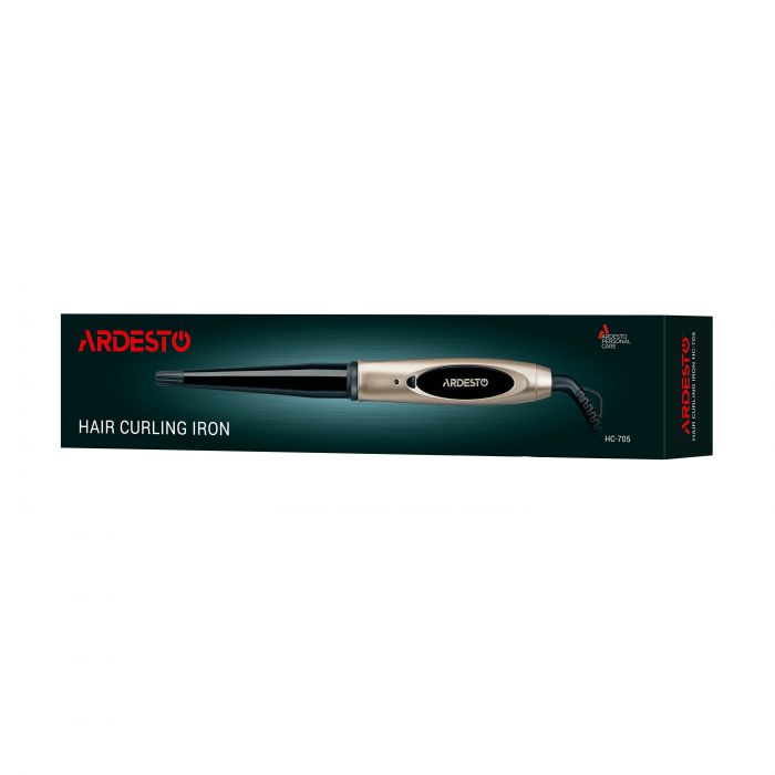 Плойка Ardesto HC-705, 30Вт, >200С, конусна, кераміка, чорний