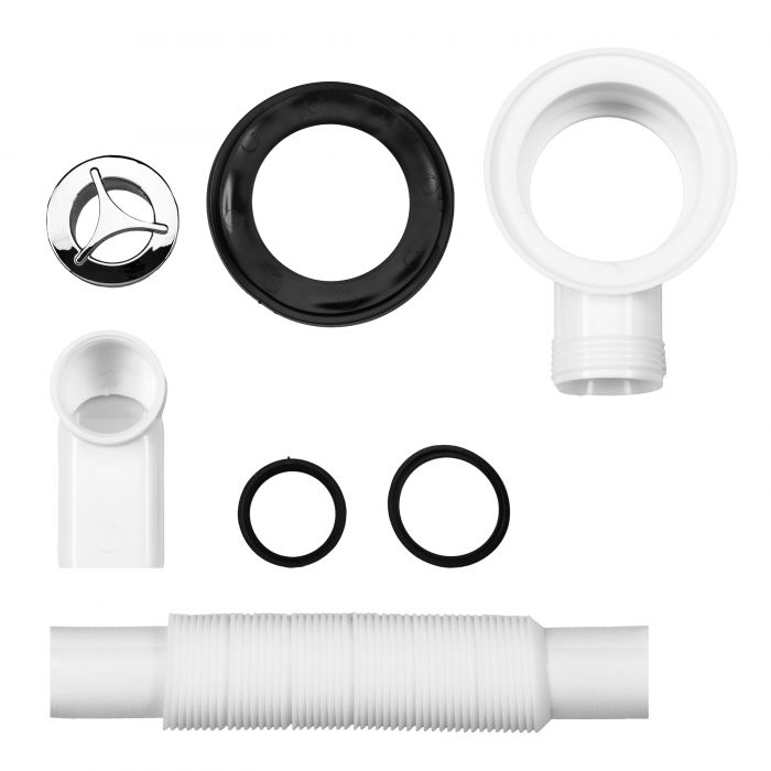 Раковина, умивальник ARDESTO Alba, штучний камінь, прямокут., з отвором для змішувача, з отвором для переливу, 550x450x125мм, накладний, білий