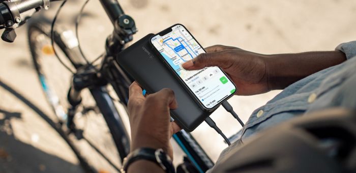 Акумулятор портативний літій-іонний Power Bank Belkin 20000мА·год, 15Вт, 2хUSB-A/USB-C, чорний