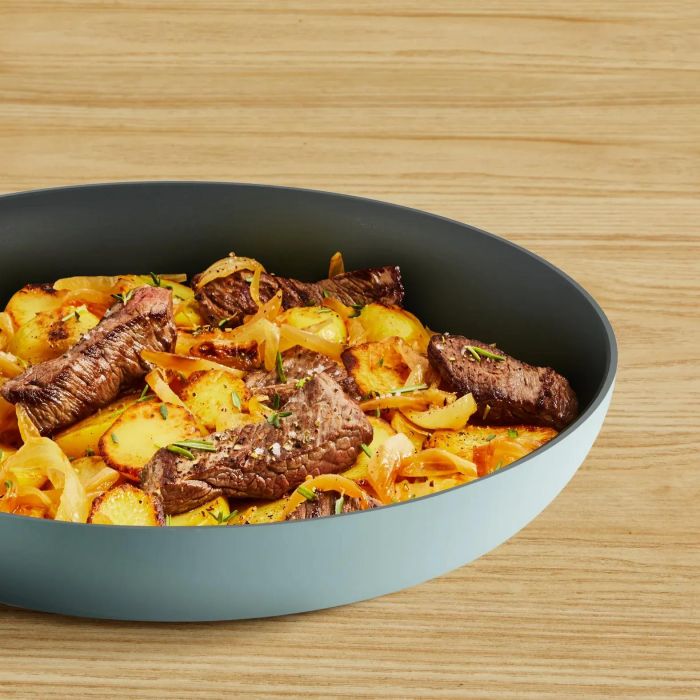 Сковорода Tefal Halo EUCALYPTUS, 28см, алюміній, бакеліт, сірий