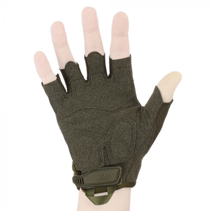 Рукавички тактичні 2E, безпалі, M, зелені