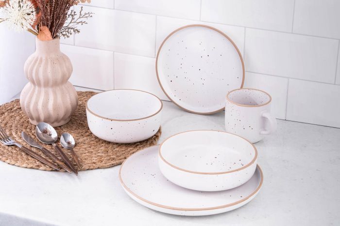 Тарілка супова Ardesto Midori, 680мл, 18.5см, кераміка, білий