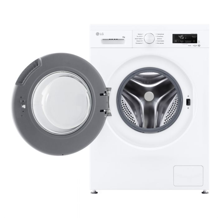 Пральна машина LG фронтальна, 6кг, 1200, В, 44см, дисплей, пара, інвертор, білий