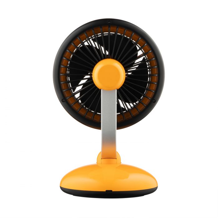 Вентилятор ARDESTO AviaFan FT-F3600Y настільний, 12см, акумулятор, підсвічування, USB-A Type-C, жовтий