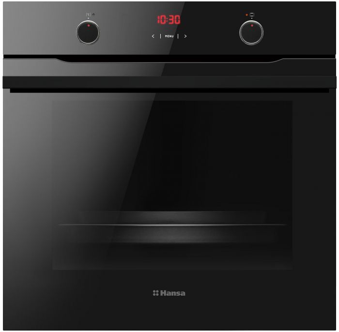 Комплект Hansa (духовка електрична + поверхня газ на склі), чорний