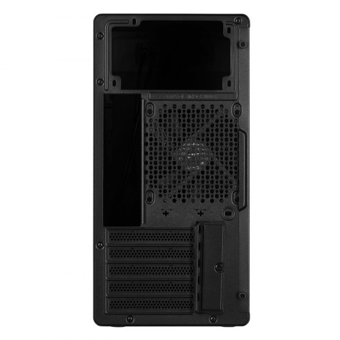 Корпус 2E Credo V285B без БЖ, 1xUSB3.0, 1х USB 2.0, 1xUSB Type-C, 1x120мм, VGA 300мм, mATX, чорний