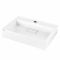 Раковина, умивальник ARDESTO Anna, штучний камінь, прямокут., з отвором для змішувача, без переливу, 500х380х110мм, накладний, білий