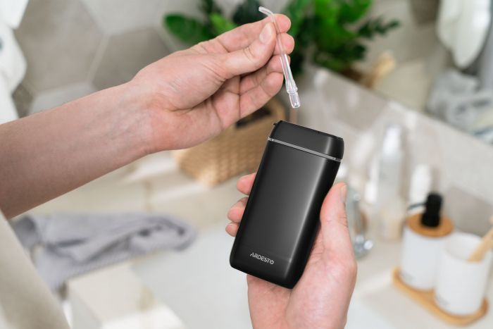 Іригатор ARDESTO портативний, чаша 140 мл, Li-ion акум. в компл., чорний